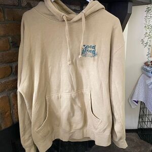 Tan Pullover Sweater Nature Frogs and Wildflowers